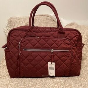 NWT Vera Bradley Weekender Bag Raisin